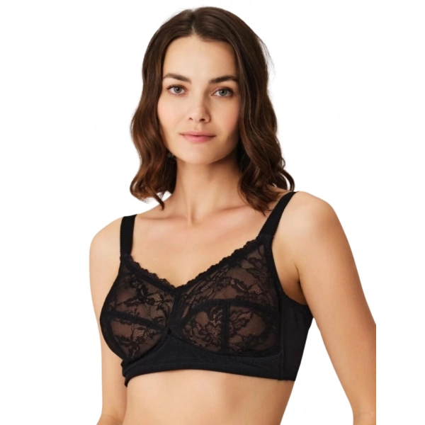 Anıl 3769 Balenli Desteksiz Dolgusuz Toparlayıcı Dantelli Küçültücü Sütyen