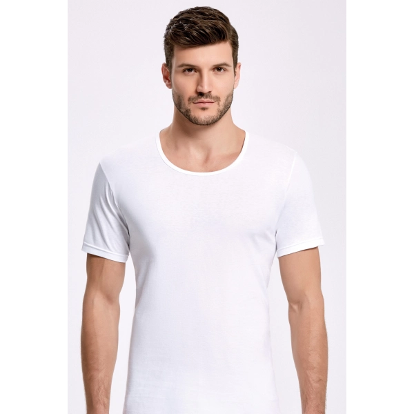 Doğan Yıldız 1050 Lüks Penye Erkek Yarım Kollu Atlet 6 lı Paket