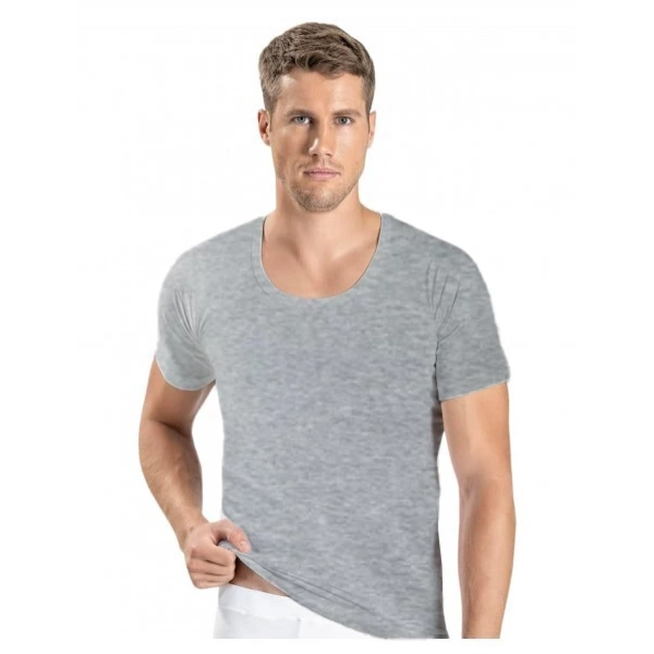 Doğan Yıldız 1152 Penye Erkek Yarım Kollu Atlet Gri