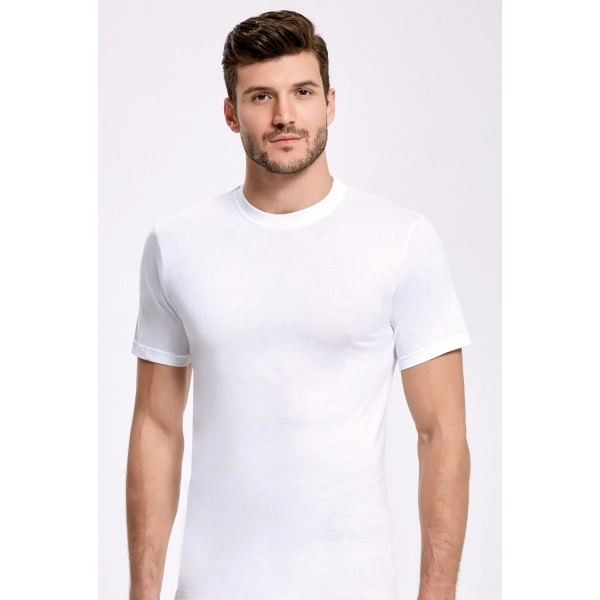 Doğan Yıldız 1170 Penye Erkek Kapalı Yaka Yarım Kollu Atlet 3 lü Paket