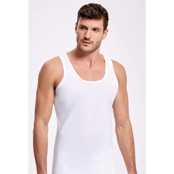 Doğan Yıldız 1310 Lüks Ribana (Likralı) Erkek Askılı Atlet 3 lü Paket