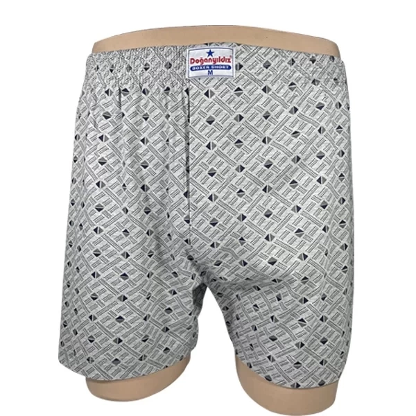 Doğan Yıldız 2210 Empirme Desenli Erkek Boxer Asorti 6 lı Paket