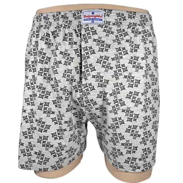 Doğan Yıldız 2210 Empirme Desenli Erkek Boxer Asorti 6 lı Paket