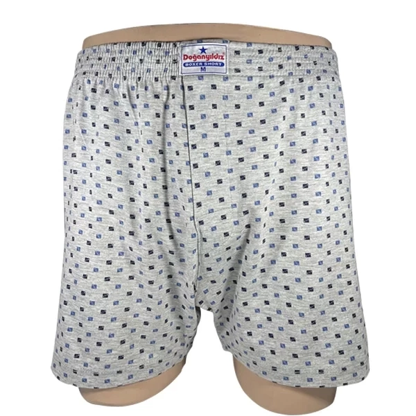 Doğan Yıldız 2210 Empirme Desenli Erkek Boxer Asorti