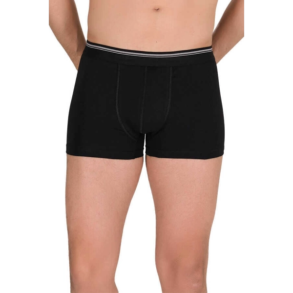 Doğan Yıldız 2811 Likralı Vücudu Saran Boxer Siyah 3 lü Paket
