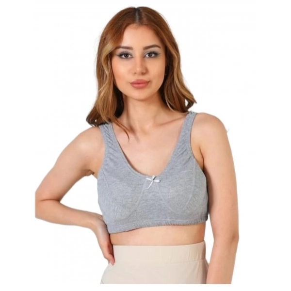 Doğan Yıldız 4112 Düz Anne Body Atlet Sütyen Gri