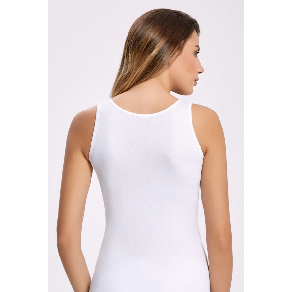 Doğan Yıldız 4350 Geniş Askılı Düz Esnek Likralı Kadın Atlet