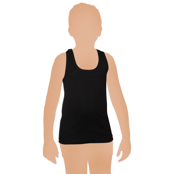 Gümüş %100 Pamuk Penye Erkek Çocuk Askılı Atlet 3 lü Paket