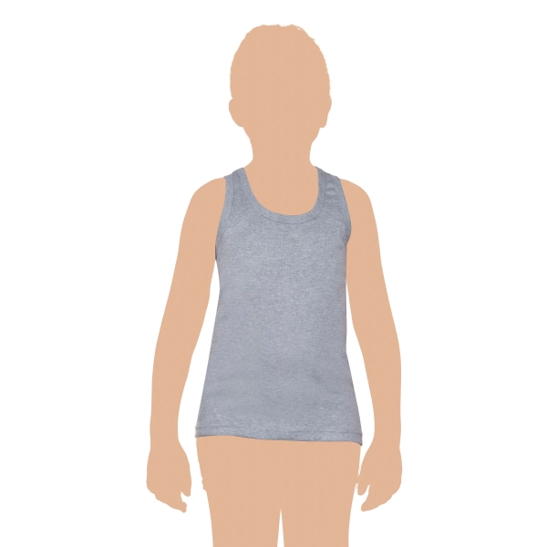 Gümüş %100 Pamuk Penye Erkek Çocuk Askılı Atlet 6 lı Paket