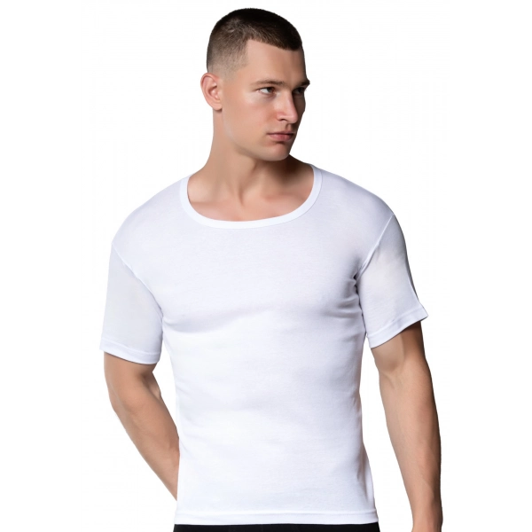 Gümüş 3004 Ribana (likralı) Erkek Bisiklet Yarım Kollu Fanila 3 lü Paket