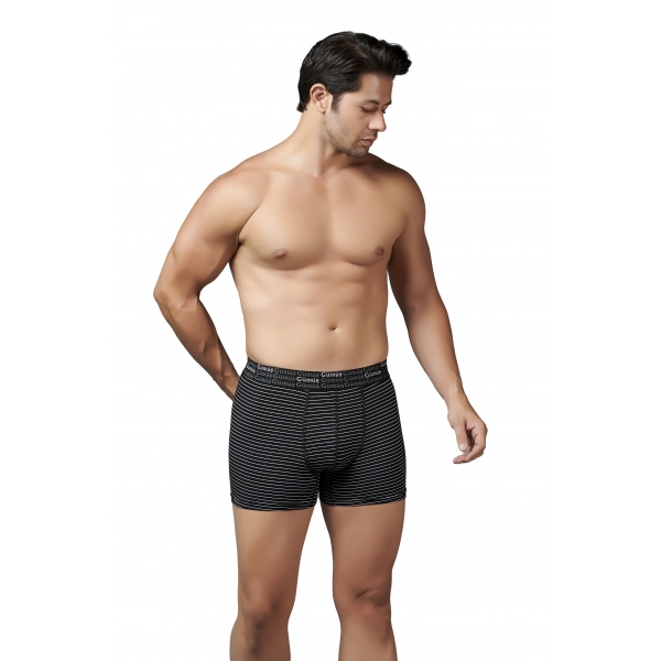 Gümüş 3114 Likralı Çizgili Erkek Boxer Asorti 6 lı Paket