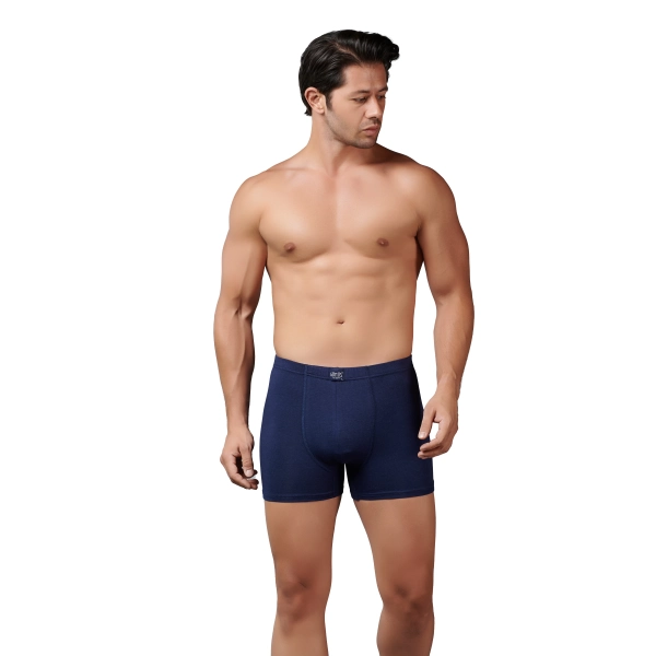 Gümüş 7009 Modal Likralı Erkek Boxer Lacivert