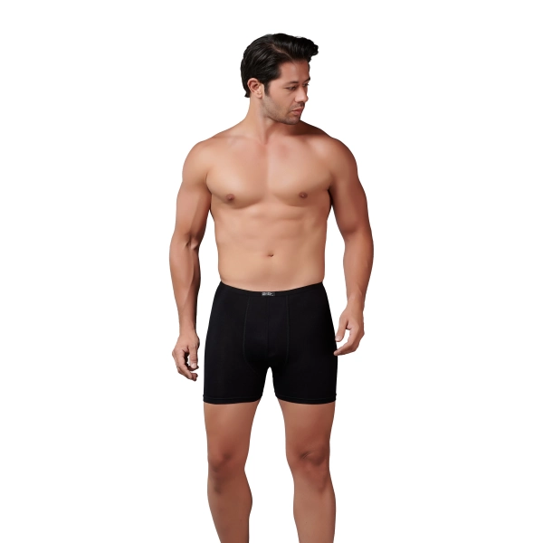 Gümüş 8007 Bambu Erkek Boxer Siyah 6 lı Paket