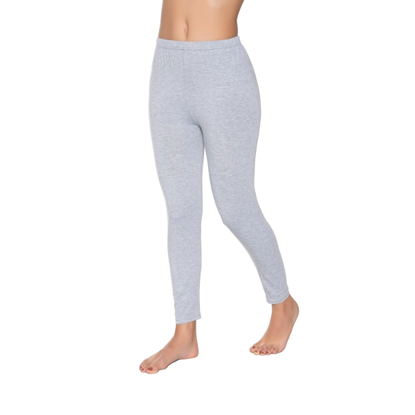 Gümüş Kadın Termal İçlik Tayt Gri 6 lı Paket