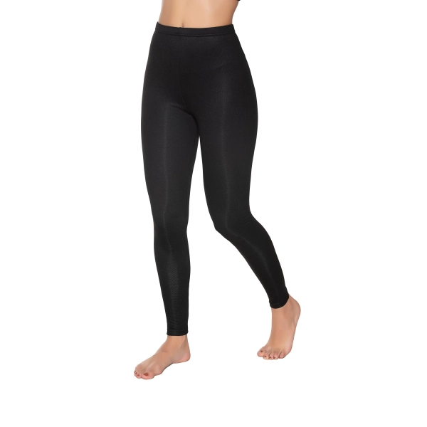 Gümüş Kadın Termal İçlik Tayt Siyah 3 lü Paket