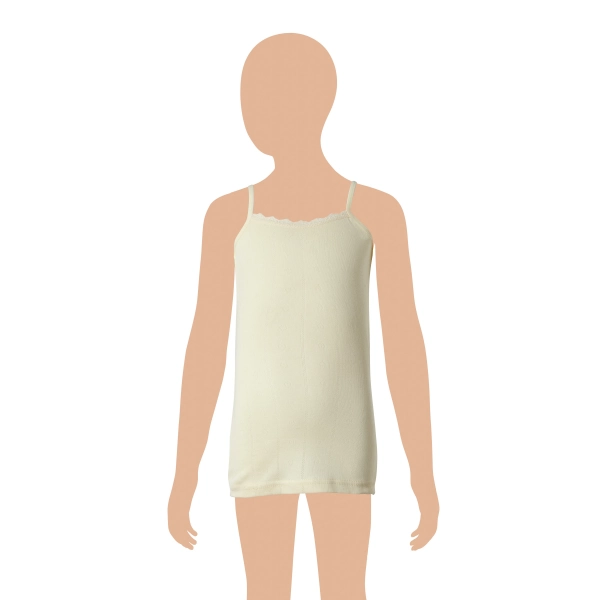 Gümüş Kız İp Askılı Renkli Jakarlı (Kalp Desen) Atlet 3 lü Paket