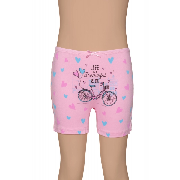 Gümüş Kız Renkli Baskılı Boxer 3 lü Paket