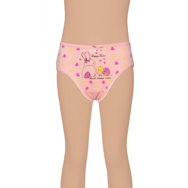 Gümüş Kız Renkli Baskılı Slip Külot 3 lü Paket