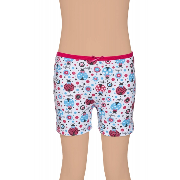 Gümüş Kız Renkli Empirme Desenli Boxer