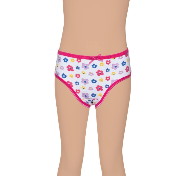 Gümüş Kız Renkli Empirme Desenli Slip Külot