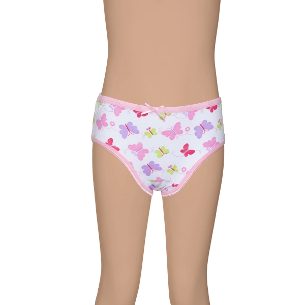 Gümüş Kız Renkli Empirme Desenli Slip Külot