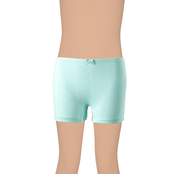 Gümüş Kız Renkli Jakarlı (Kalp Desen) Boxer