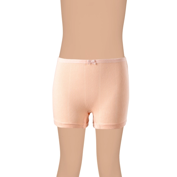 Gümüş Kız Renkli Jakarlı (Kalp Desen) Boxer 6 lı Paket