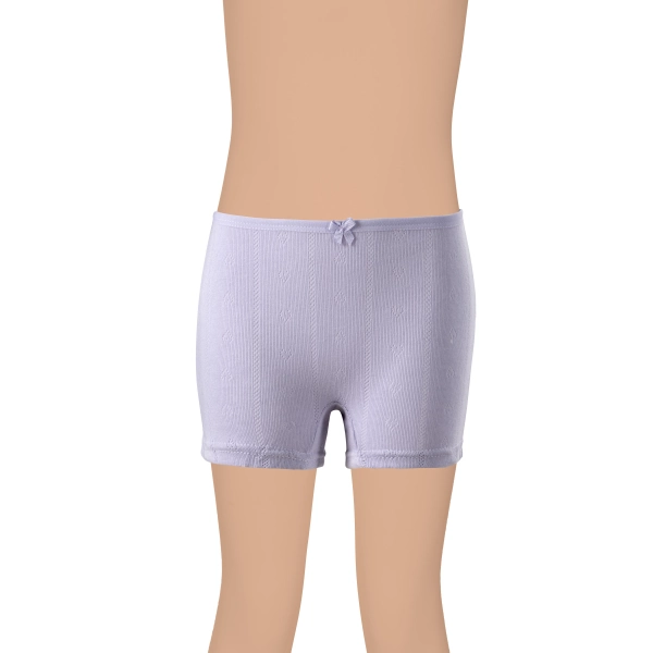 Gümüş Kız Renkli Jakarlı (Kalp Desen) Boxer