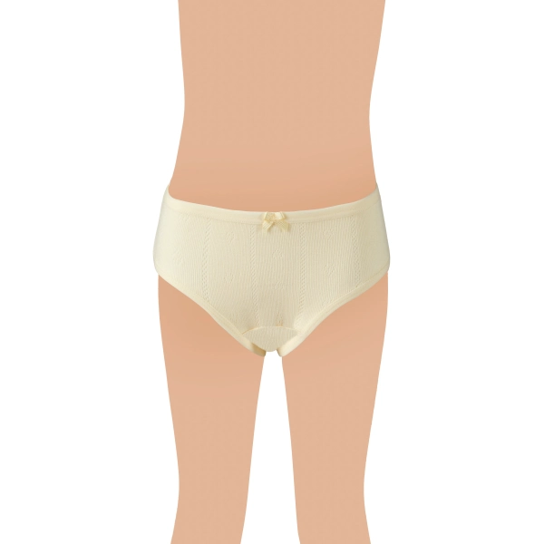 Gümüş Kız Renkli Jakarlı (Kalp Desen) Slip Külot 3 lü Paket