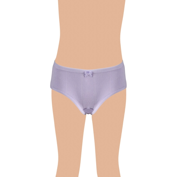 Gümüş Kız Renkli Jakarlı (Kalp Desen) Slip Külot 6 lı Paket