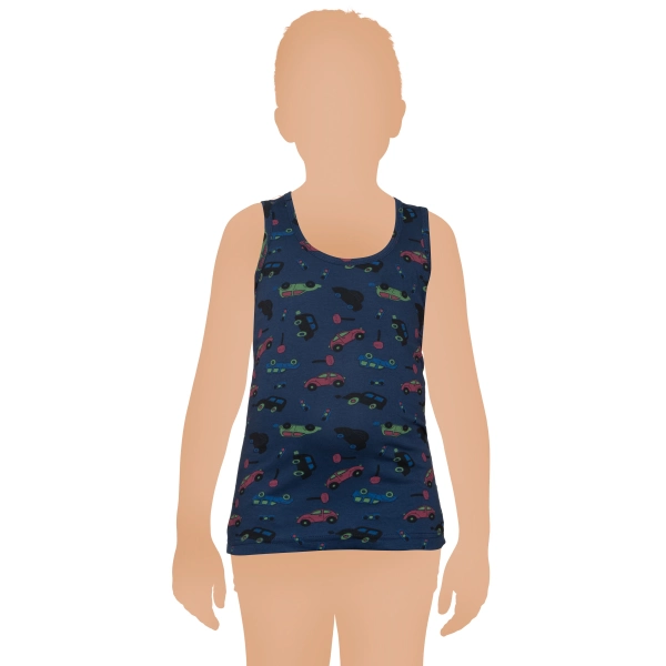 Gümüş Likralı Empirme Desenli Erkek Çocuk Atlet 3 lü Paket