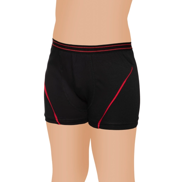 Gümüş Likralı Vücudu Saran Düz Çocuk Boxer 3 lü Paket