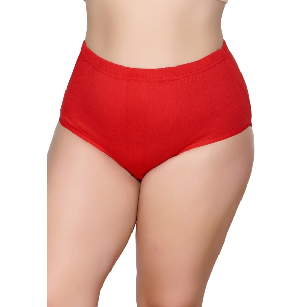 Gümüş Ribana Klasik Kadın Bato Külot Kırmızı 6 lı Paket