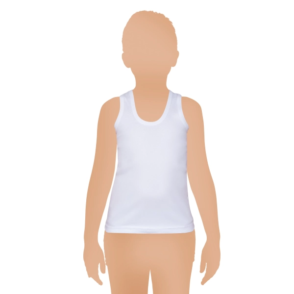 Gümüş Ribana (Likralı) Erkek Çocuk Askılı Atlet 6 lı Paket