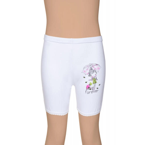 Gümüş Ribana (likralı) Etek Altı Kız Paçalı Külot