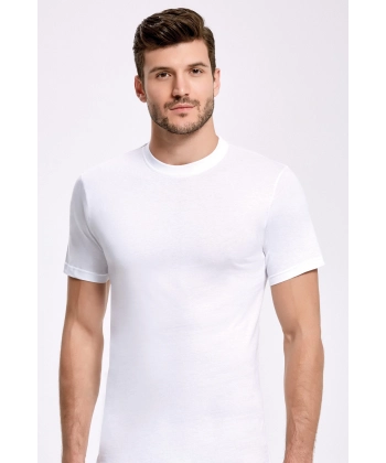 Doğan Yıldız 1170 Penye Erkek Kapalı Yaka Yarım Kollu Atlet 6 lı Paket