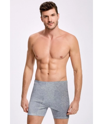 Doğan Yıldız 2152 Penye Erkek Paçalı Külot Gri 3 lü Paket