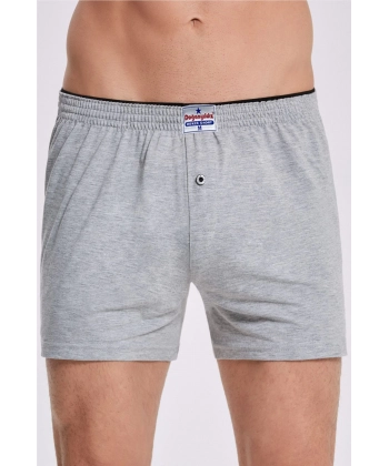 Doğan Yıldız 2232 Havlu Bel Rahat Kesim Boxer Gri 6 lı Paket
