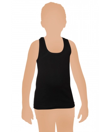 Gümüş %100 Pamuk Penye Erkek Çocuk Askılı Atlet 3 lü Paket