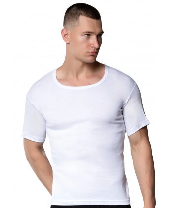 Gümüş 3004 Ribana (likralı) Erkek Bisiklet Yarım Kollu Fanila 6 lı Paket