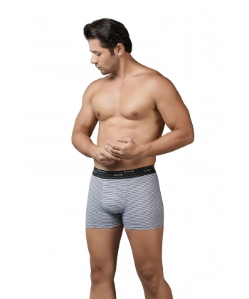 Gümüş 3114 Likralı Çizgili Erkek Boxer Asorti 6 lı Paket