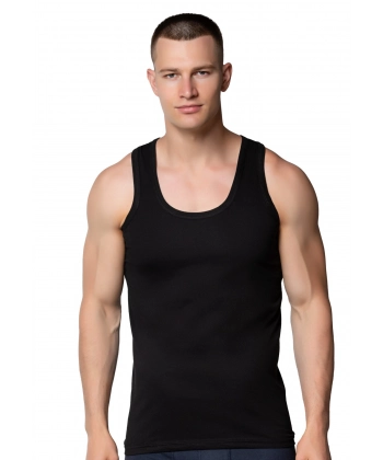 Gümüş 4004 Ribana (likralı) Erkek Askılı Atlet Siyah 6 lı Paket