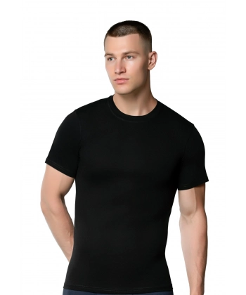 Gümüş 4008 Penye Sıfır Yaka Erkek Atlet Siyah 3 lü Paket