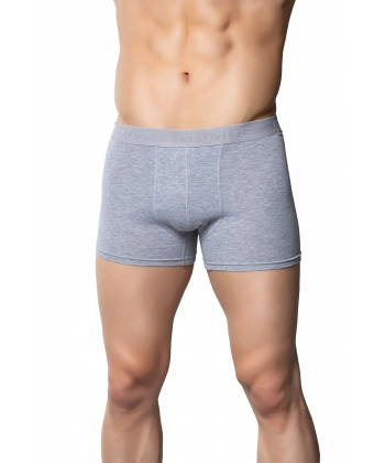 Gümüş 4018 Lİkralı Düz Erkek Boxer Gri