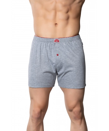 Gümüş 4020 Havlu Bel Rahat Kesim Erkek Boxer Gri 3 lü Paket