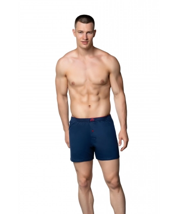 Gümüş 4020 Havlu Bel Rahat Kesim Erkek Boxer Lacivert
