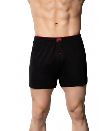 Gümüş 4020 Havlu Bel Rahat Kesim Erkek Boxer Siyah 3 lü Paket