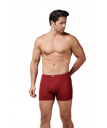 Gümüş 7009 Modal Likralı Erkek Boxer Bordo 6 lı Paket