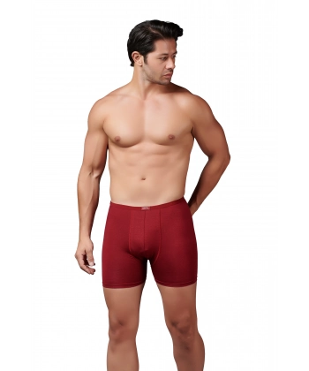Gümüş 8007 Bambu Erkek Boxer Bordo