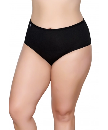 Gümüş Elastan Klasik İnce Bel Kadın Bato Külot Siyah 3 lü Paket